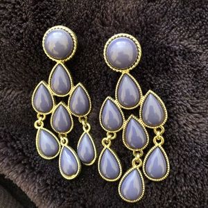 Purple Dangly Earrings